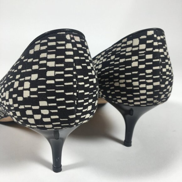 Jimmy Choo Aza Kitten Heels Geometric Print - Picture 4 of 12